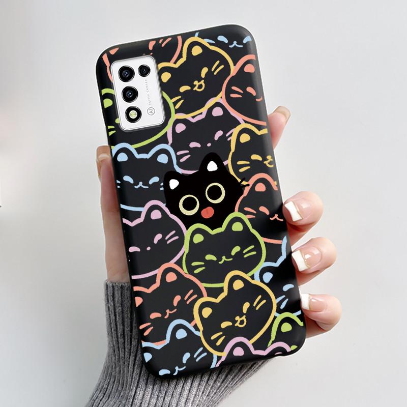 For ZTE Libero 5G III,  A202ZT Soft Silicone Black Case For ZTE Libero 5G II, A103ZT Popular Pattern Panda Shockproof Shell