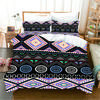 Ethiopian Eritrean Black Boho Paisley Polyester 3pcs Bedding Sets Single Double Bed Duvet Cover Set And 2pcs Pillow Cover
