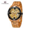 Forsining Автоматические механические наручные часы для мужчин, роскошные брендовые мужские часы, новейший дизайн скелетона, классические цветные часы