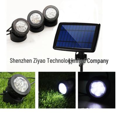 Пятиваттный подводный солнечный светильник: Большой низковольтный, энергосберегающий пятиголовочный проектор для ландшафтного освещения и освещения аквариумов