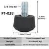 Universal Anti-slip Rubber Foot Pad Feet Spikes for Tripod Monopods 3/8inch Screw Thread Fearure Enhances Stability