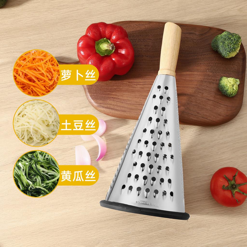 Rubber Wood, 8 Inches, 9 Inches, 10 Inches, Stainless Steel, Conical Planer, Melon Planer, Multifunctional, Vegetable Slicer, Kitchen Tool