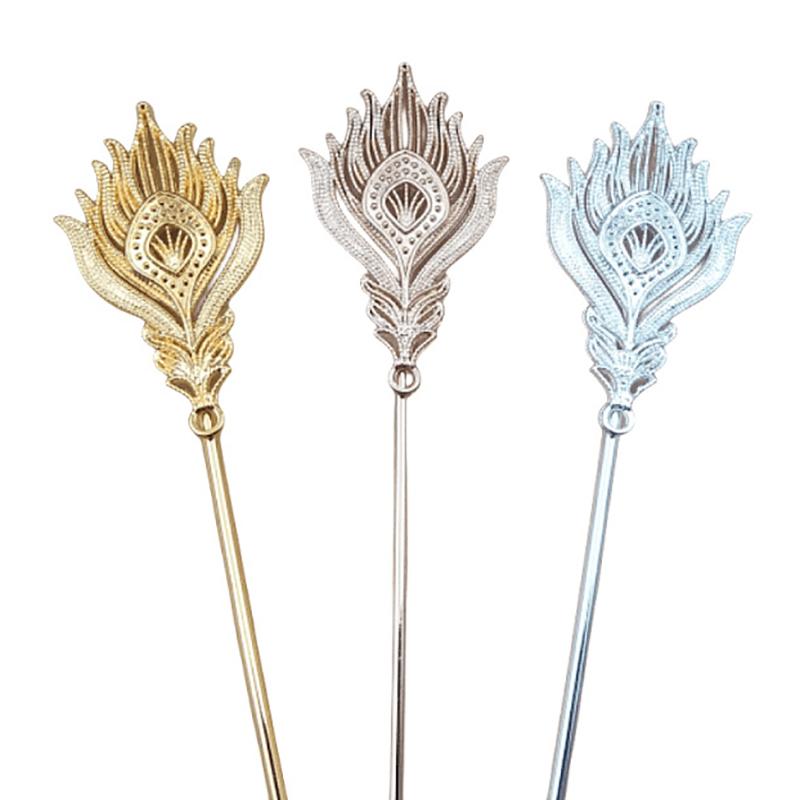 10 штук Сплав Перо Феникса Сварка 163*3.3 мм Железная заколка для волос Сделай сам Ювелирные аксессуары