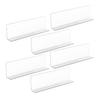 6pcs L-Shaped Shelf Dividers Clear Plastic Supermarket Blocker For Closet Organization Rack Divider Cabinet Spacer 20Cm
