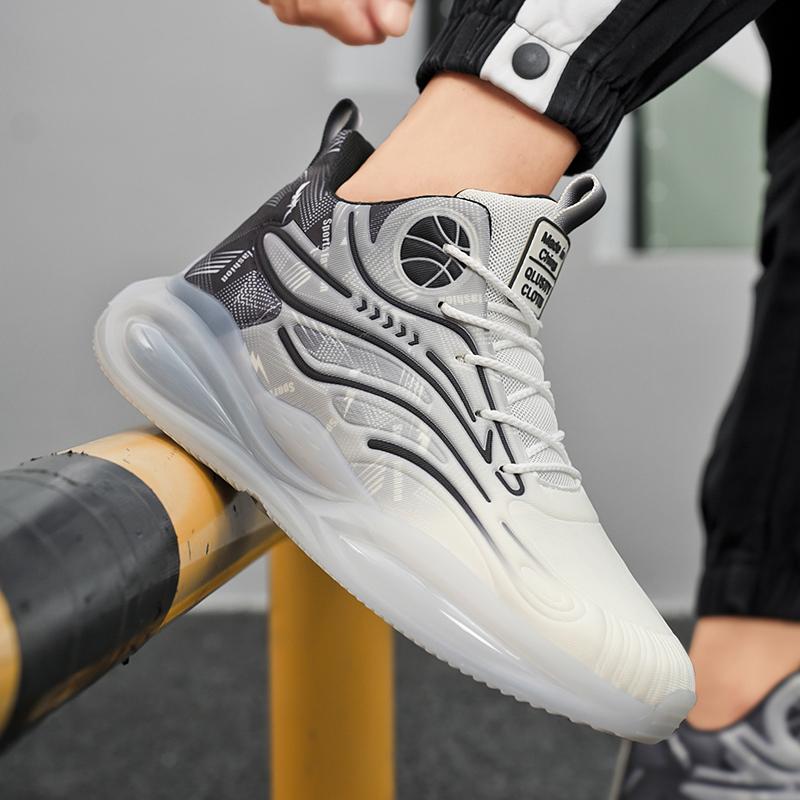 Модные мужские баскетбольные кроссовки с амортизацией, дышащие, кроссовки для тренировок, спортивная обувь для спортсменов, повседневная нескользящая обувь, легкие кроссовки для активного отдыха