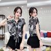 Chiffon Blouse for Women Floral Print and Summer Style Tops