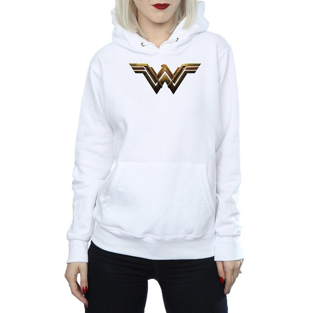 DC Comics Womens/Ladies Justice League Movie Wonder Woman Emblem Hoodie