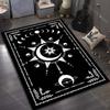 Ковер с принтом черного магического круга, лунного гадания, арт, для гостиной, спальни, прикроватный, под диван, на стол, напольный коврик, домашний ковер, декор