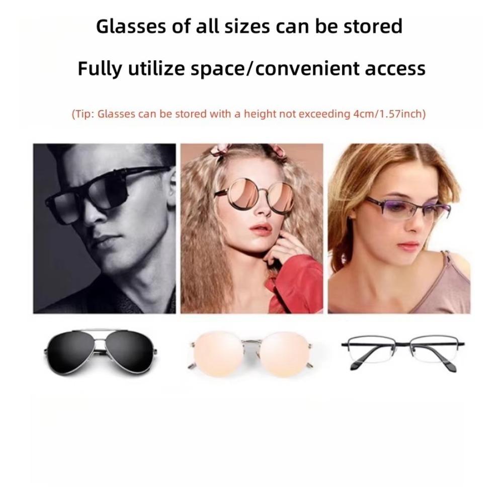 Многофункциональный автомобильный бокс для очков, переключатель нажатием, держатель для линз на солнцезащитном козырьке, для нового автомобиля