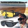 Мужские поляризованные солнцезащитные очки с откидной линзой, очки для рыбалки и велоспорта, очки ночного видения для вождения, женские солнцезащитные очки с откидной линзой