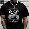 Vintage Racer And Biker Moto T Shirt Men's Cotton Casual Short Sleeved Round Neck T-shirt Tee