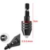 Keyless Drill Bit Chuck Adapter Converter With 1/4 Hex Shank For Impact Driver