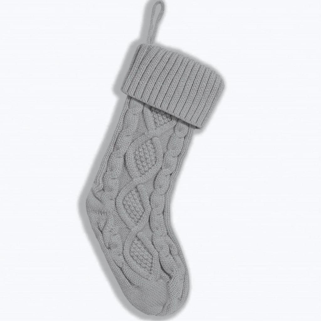 1pcs New Multi-Function Knit Christmas Stocking Suitable For Indoor Christmas Tree Ornaments Decorative Stocking Candy Gifts Bag
