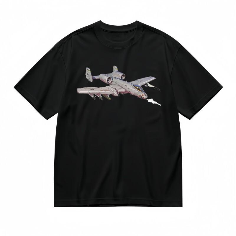 Women's Trend Breathable T-Shirt Mens Womens Tees Top Twin-Engine Aircraft Dynamic Motion Artwork Tee