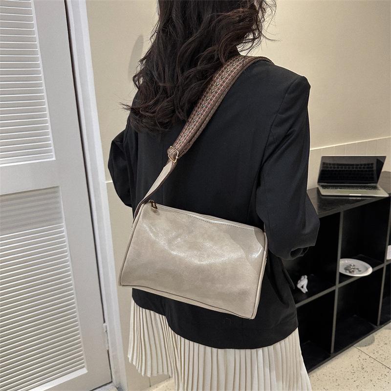 Vintage PU Leather Boston Crossbody Bag Women Small Handbag and Purse Fashion Designer Female Casual Travel Pillow Shoulder Bag