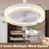 with Lights and Remote Modern Ceiling Fans 10.24inch Electric Fan LED Light Fan  Living Room
