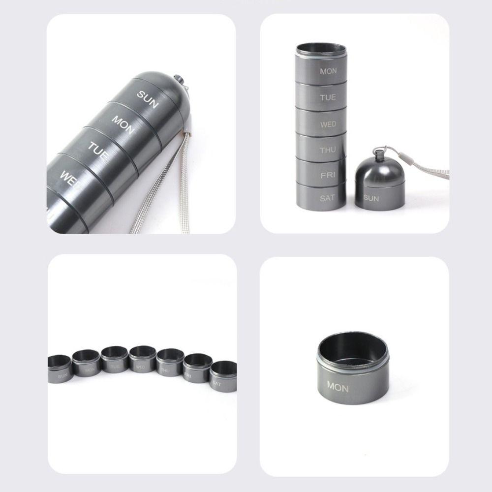 Герметичный отсек из нержавеющей стали для хранения инструментов EDC, бутылка, аптечка, герметичный флакон для таблеток