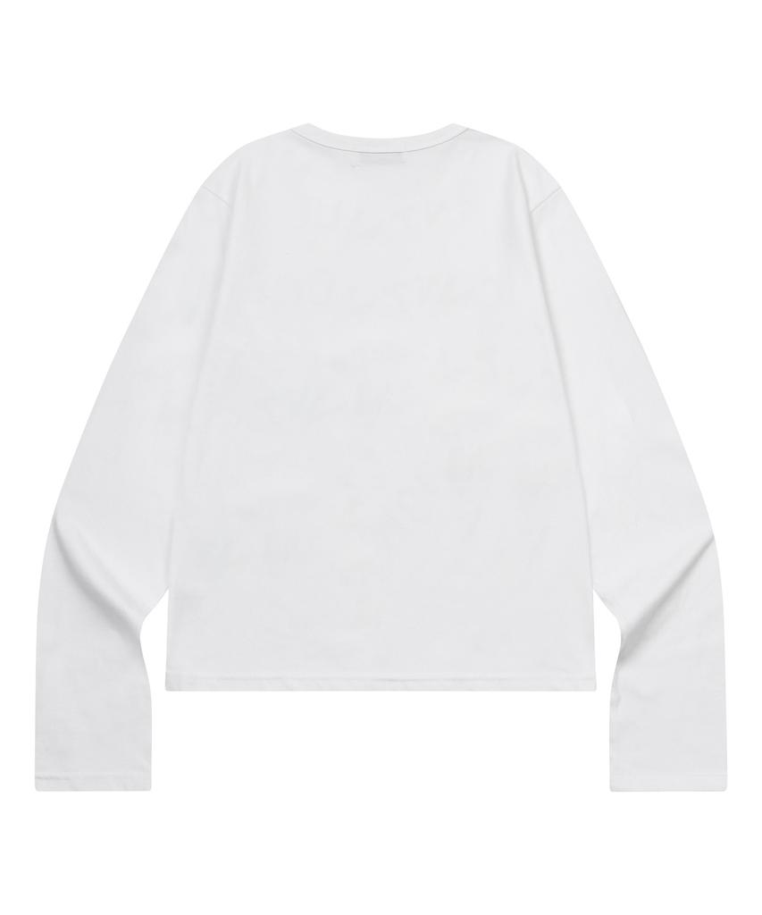 MUCENT Heart Lettering Long Sleeve T-Shirt (2 Colors)