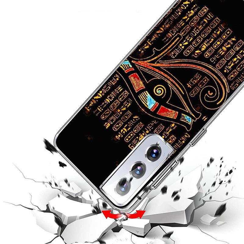 Sacred Eye of Horus Egypt Fresco Phone Case For Samsung Galaxy S24 S25 Edge S26 Ultra S23 S22 S21 Plus S20 FE + Personalized Pri