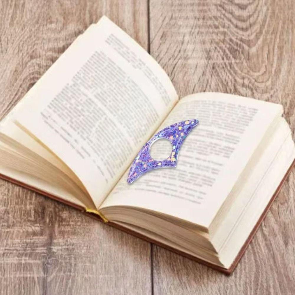 Мечтательная фиолетовая подставка для книг Kawaii, держатель для страниц книг, удобная закладка для студентов