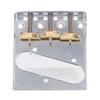 Guitar Bridge Tailpiece 3 Brass Saddles Bridge for Vintage  Telecaster Style Electric Guitar Par