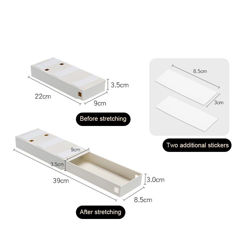 Кухонная утварь Компактный ящик для хранения Офисный стол Скрытое хранилище Небольшой ящик в стиле ящика Коробка для хранения без гвоздей