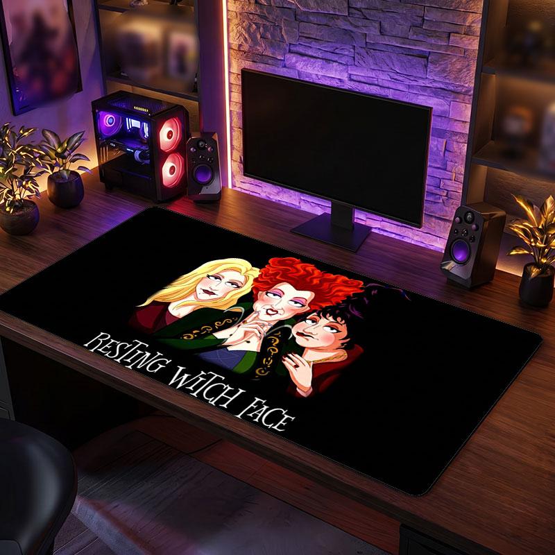Big Mouse PadHocus Pocus Sanderson Sisters Extended Soft Desk Mat Gaming Office Computer Table Decor Mat