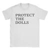 Винтажная футболка с цитатой Protect The Dolls для мужчин, хлопковая футболка с круглым вырезом, футболка для трансгендерных женщин, футболки с коротким рукавом, подарочная одежда