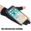 Outdoor Sports Sun Protection Anti-UV Riding Gloves Ice Silk Gloves Five-Fingers Driving Gloves