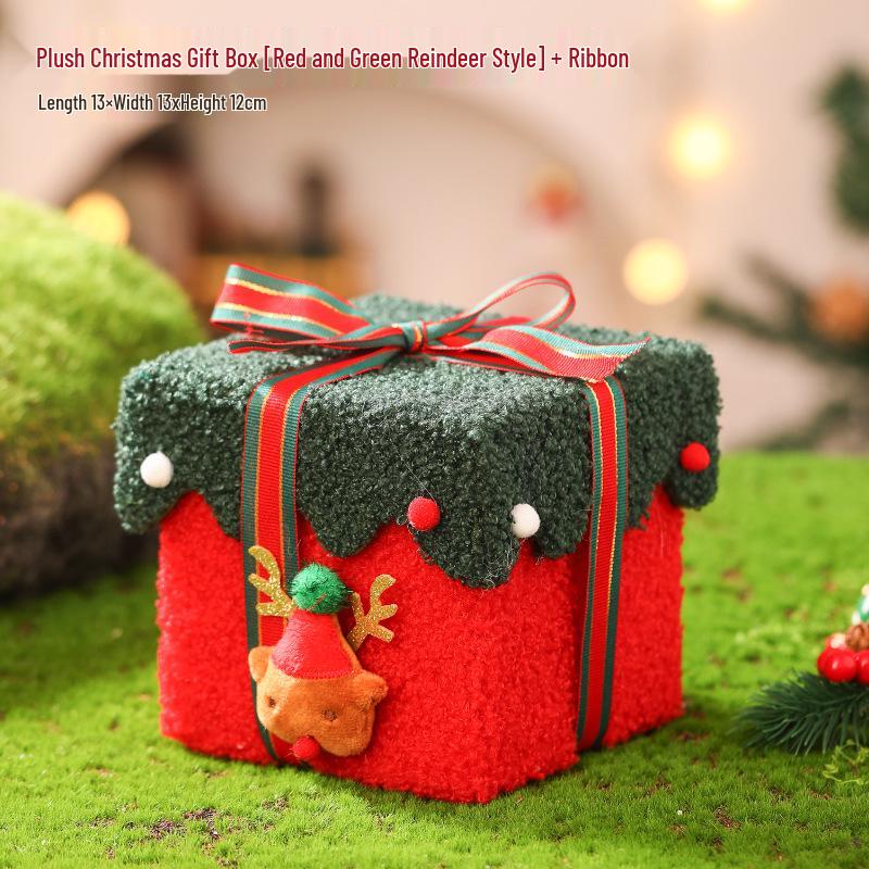 Рождественский Вечер Яблочная Подарочная Коробка - Креативная Упаковка для Конфет в Виде Маленького Домика для Детей