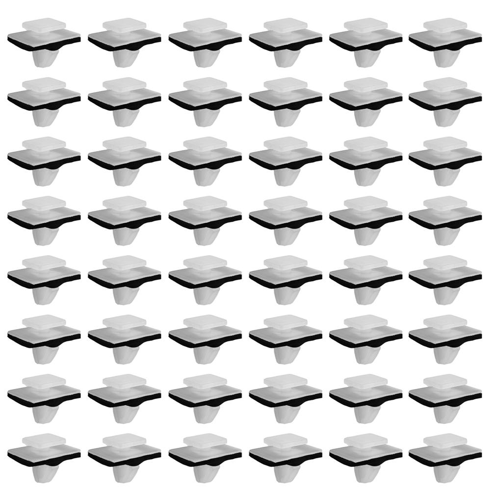 50pcs Car Rivet Clips Sealers Set For Hyundai 87756-2E000 Nylon Moulding Clips Rocker Panel Retainer W/ Sealer Kit Replcement