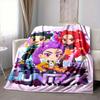 1pc KPop Demon Hunters Cozy Print Blanket Lightweight Warm Flannel Throw Blanket For Sofa, Bed, Living Room