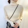 GMXIA Large-sized High-neck Sweater, Women's Autumn and Winter Pullover, Long-sleeved Base Layer, Women's Knitted Sweater