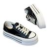 Platform Canvas Shoes Women's 2025 Spring New Small Casual Sports Board Shoes Versatile Popular Muffin White Shoes