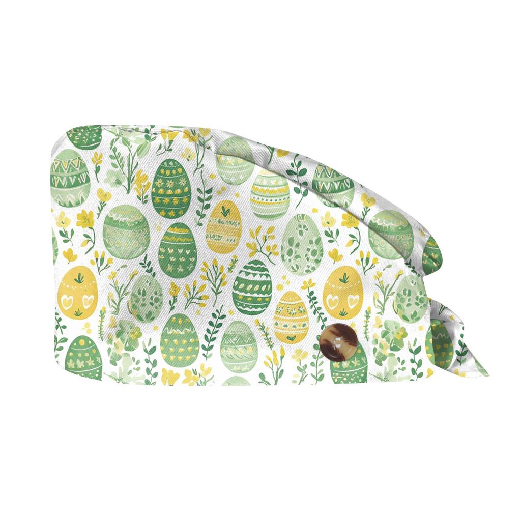 Fashion Easter Print Work Hat Casual Wash Hat Bag Cap