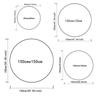 Other Art (289) Theme Round Crystal Velvet Rug Custom Name Text Personalized Floor Mat Home Decor Non Slip Crystal Carpet