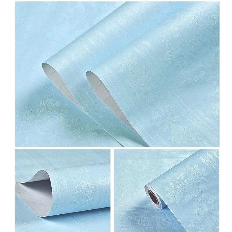 Однотонные самоклеящиеся обои Макарон Наклейка для реновации мебели и шкафов Спальня Виниловая пленка Сделай сам Гостиная Домашний декор