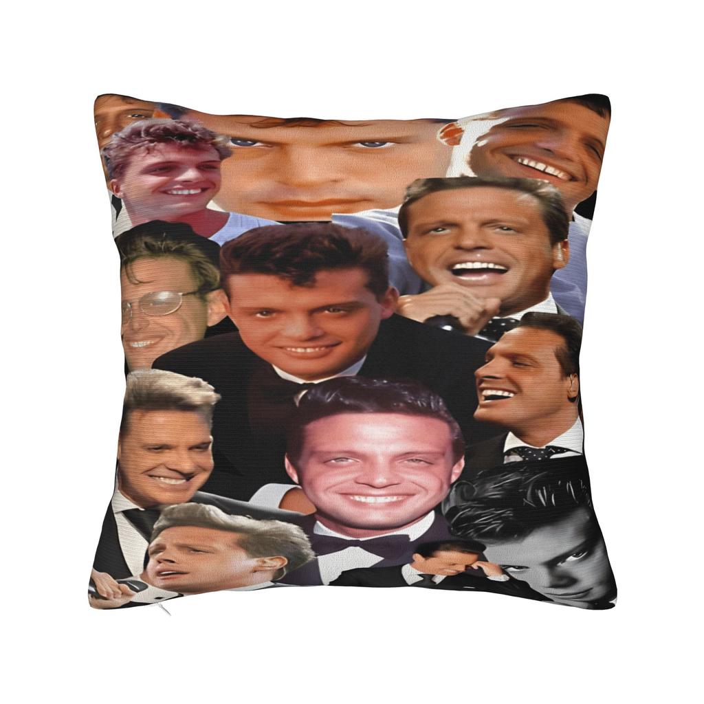 Singer L-Luis M-Miguel Pillow Cover Retro Trendy Pillow Case For Sofa Couch Bed Living Room Soft Pillowcases Birthday Present