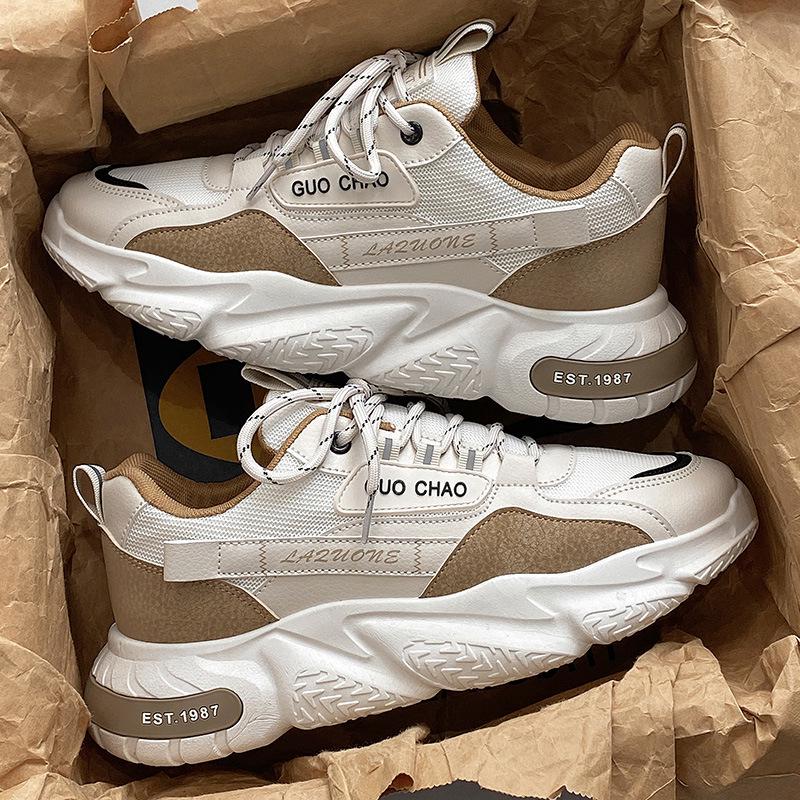 Мужские летние дышащие нескользящие кроссовки для бега 2024: Трендовые повседневные кроссовки для папы