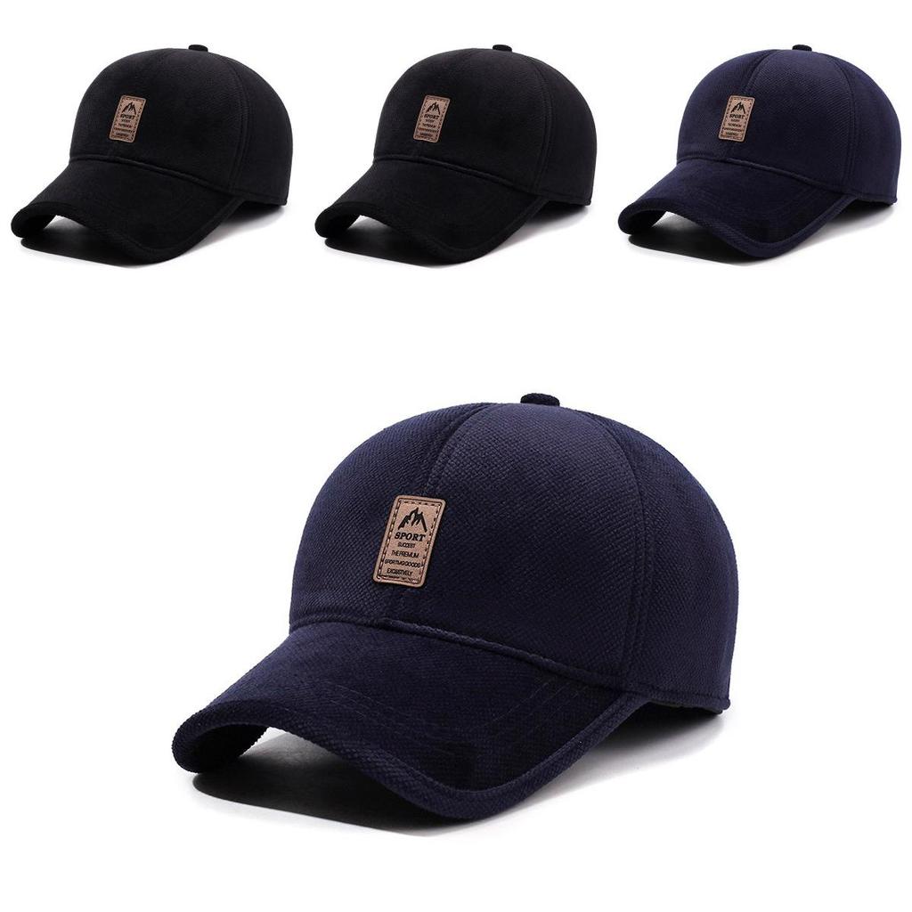 Модная бейсболка для мужчин с подкладкой из искусственной шерсти, ветрозащитная и теплая для осени-зимы