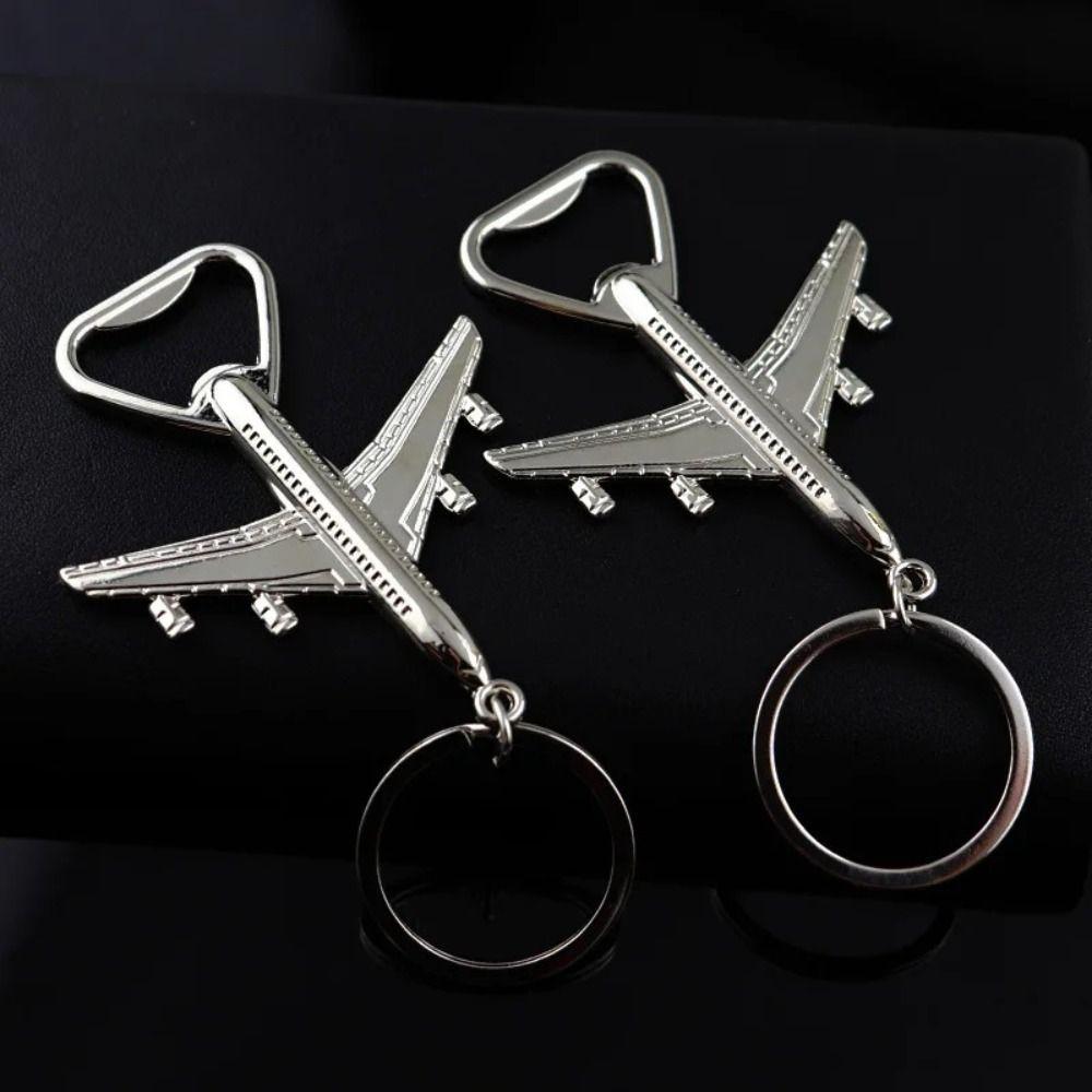 Wedding Supplies Airplane Bottle Opener Creative Retro Car keychains Metal 3D Beer Opener Guests