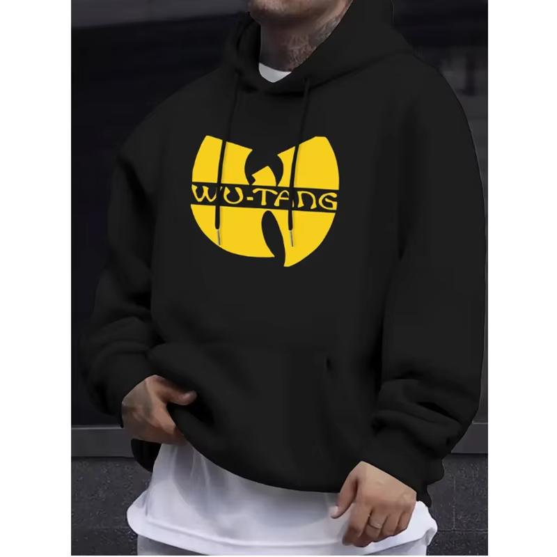 Горячая Распродажа Хип-Хоп 90-е Wu Clan Футболки Худи Унисекс Длинный Рукав Мода Винтажный Принт Толстовка Модный Уличный Стиль для Повседневных Образов