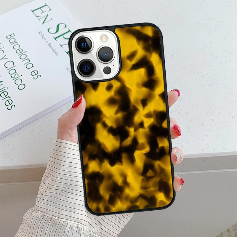 Tortoise Pattern Tortoiseshell Phone Case cover For iPhone 17 Air 15 16 16e 14 13 12 11 Pro Max Coque For Apple PLUS fundas
