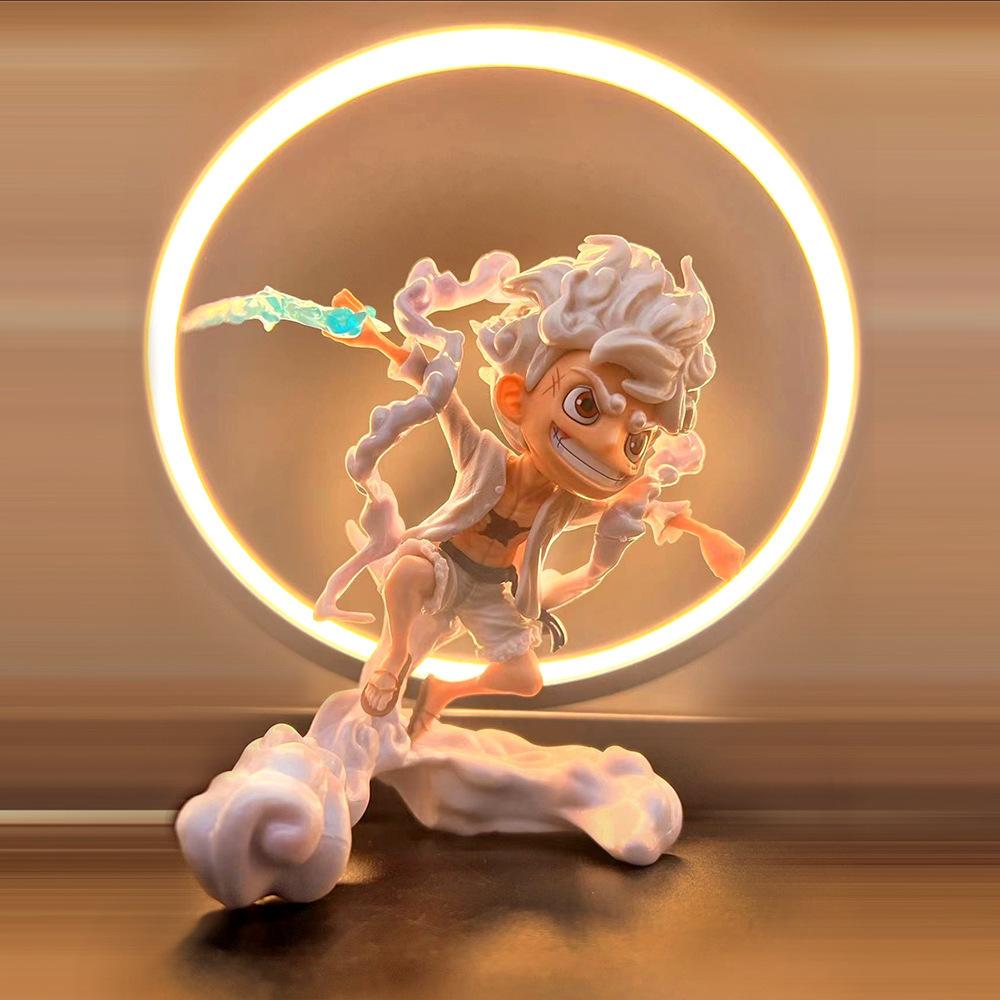 Model 2026 cartoon hero character with cloud base, anime style home decoration collection toy