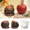 DIY Forbidden Fruit Silicone Mold – Apple & Snake Shape for Halloween Candles