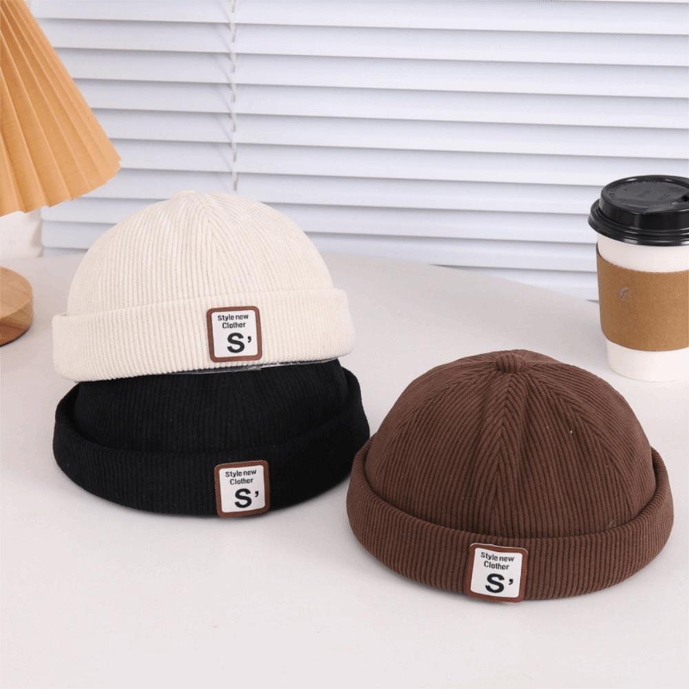 Adjustable Brimless Hat Vintage Warm Hat Children Hat Melon Hat  Kids Wear