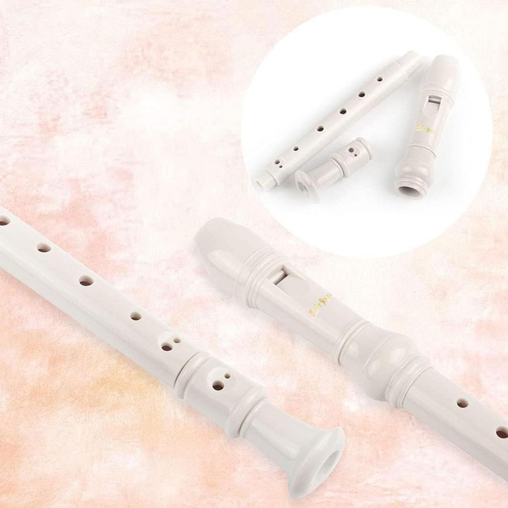 Блокфлейта сопрано немецкого стиля, тональность C, 8 отверстий, съемная флейта, набор из 3 предметов, ABS, чистка, аппликатура для начинающих школьников (с палкой, сумкой,