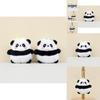 Charming Panda Plush Keychain Cute Short Plush Panda Doll Adorable Bag Accessory