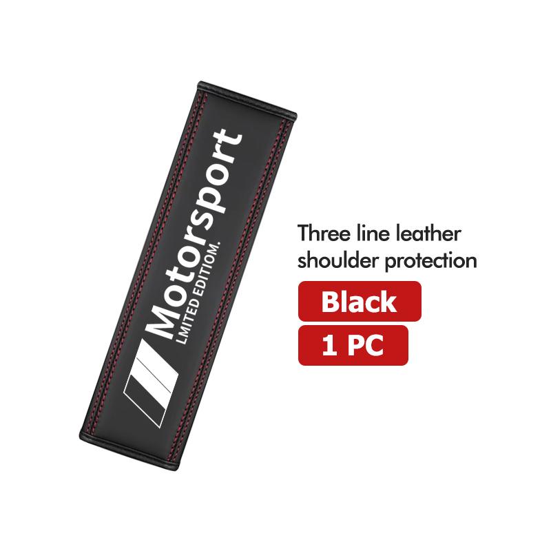 AAAPP1 Leather Car Seat Belt Cover Shoulder Pad Interior Accessories For BMW Performance M 1 3 5 7 Series E70 iX5 G38 F48 G20 E30