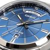 CaSio Men S Analog Quartz Watch Metal Band Blue Mtp 1381d 2av